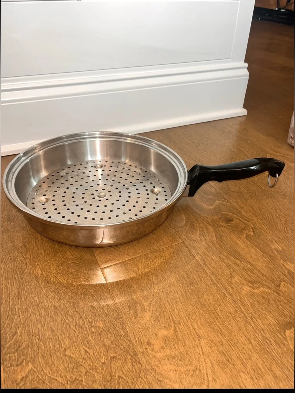 Chef’s Ware 11” Stainless Steel Skillet With Rack Insert: No Lid